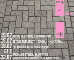 cwb-recriesuacidade-BeyondFrequency-OddMan-Casinha-Falandosobreosriosurbanos-Guairaca-Ecocity2017-Oficina-stencil-graffiti-OlhoWodzynski-Subtropikal-PracaCiclista