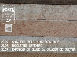 cwb-EvilIdols-Autocontrole-show-casinha-punkrock-hardcore-Bicicletada-Curitiba-transito-mobilidade-exposicao-arte-colagem-clubedacolagemdecuritiba-clubedacolagem-colagemexpandida