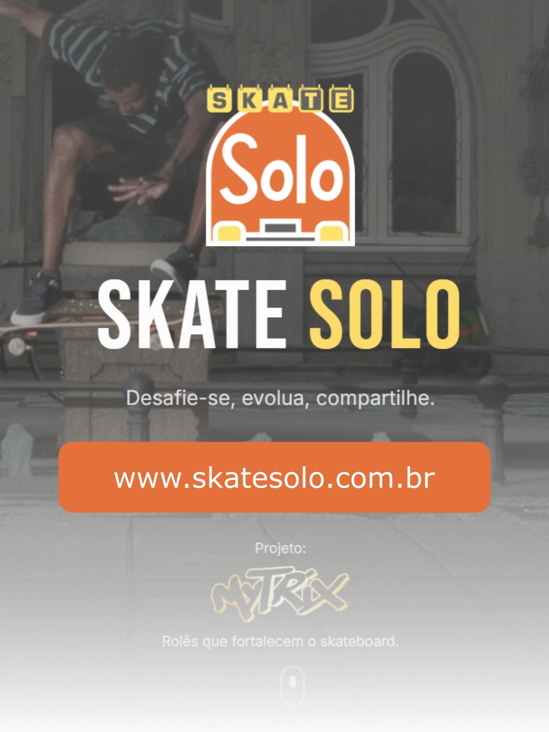SKATE SOLO. APP de manobras de solo de skate. Começaram os testes!